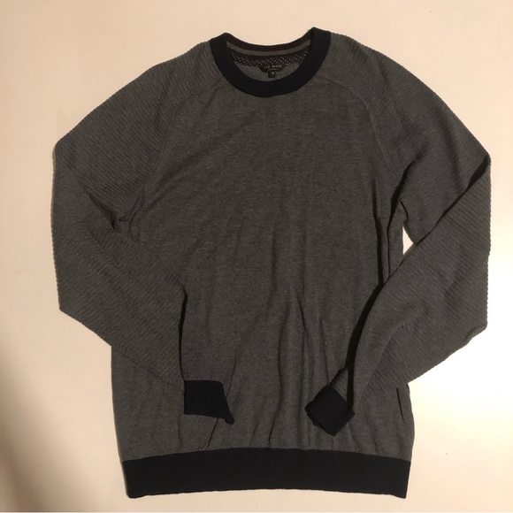 Ted Baker London Mens Gray Sweater Medium - Picture 1 of 5